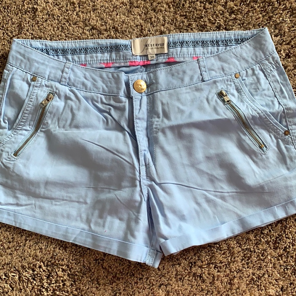 Blue shorts
